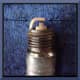Healthy spark plug in need of cleaning.