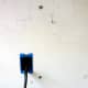Anchors have been installed into the drywall.