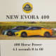 Sign: New Evora 400 with 400 Horse Power 