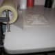 Transfer Tape holder is made from C-clamps