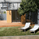 This model is a simple backyard bungalow.