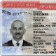 This is a sample Employment Authorization Card (not an actual card).