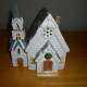 Dept. 56 Christmas church bought for 50 cents at a local thrift store.