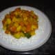 Vegetable curry with rice