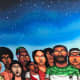 This mural adorned the walls of a tunnel in The Barranco district in Lima, Peru, when I visited in July 2018. The mural displayed a diversity of people looking up to the heavens.
