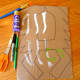 Sketch out the blades on a piece of cardboard.