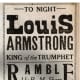 Louis Armstrong was one of the many great, black entertainers that performed at the Midnight Rambles.