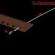 The red dot is the bead. It stops the string from sliding through.