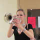 Mary Lawrence, referred to as M-Law has played trumpet with Diversified Group for about a year. 