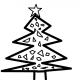 Christmas Tree Coloring Page with Star on Top