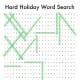 Hard holiday word search answers.