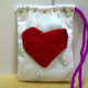 Make a Cute Heart Pouch as a handmade gift