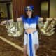 Here is the final product of my Egyptian alien costume.