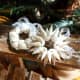 Glue shells on a wreath form, and select a pretty ribbon for a hanger!