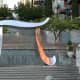Metal pi sculpture in Seattle. Sculptor: Micajah Bienvenu
