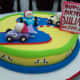 Racetrack cake.