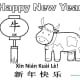 Year of the Ox Coloring Sheet 6&mdash;Cartoon Ox&mdash;Landscape