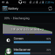 Battery usage during video playback test