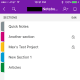 Navigate to the notebook containing the section where you want to change the password. Click "Edit"