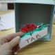 I added a tab to the coloring page. I'll later glue this part to the box itself.