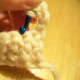 For the 2nd row of double crochet, insert hook into next double crochet from previous row.