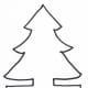 Christmas Tree Template for Paper Chain