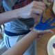 Continue with different colors of paint for the rest of the flowers.