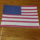 Our finished paper flag craft.