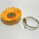 Fringed flower ready to be attached to ring base