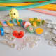 Quilled coils and findings for jewellery making