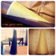 Using colorful tissue paper, wrap your cone and secure with tape.