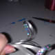 Cut the looped ends to make then single strands