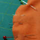 2. Use small pins to mark where pieces are that will be sticking out, like legs and arms.