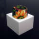 K-cup Barbie hat with sunflower ribbon