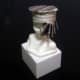 Upholstered K-cup Barbie hat will side ruffle