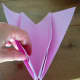 K. With nose towards you, open up the center of the plane.