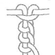 Figure 5: Right hand half hitch knot made into braid.