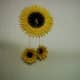 Here is a sunflower clock.