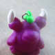 Purple Polymer Clay Dragon Charm