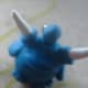 Blue Polymer Clay Mini Dragon Charm