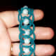 Beaded tatted bracelet.