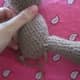 Stitching leg in seated position