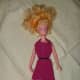 Here's Barbie wearing the completed halter dress.