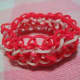 The bracelet can be finished by either using c-clips or securely knotting and tying the ends together.