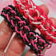 The Dragon Scale pattern creates a wider bracelet. Sharply contrasting colors look great for this pattern!