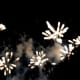 Nightly fireworks over the water at Epcot