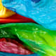 Save all of your brightly colored plastic bags for recycled craft projects.
