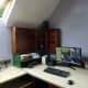 The new corner wall unit is screwed to the wall and ready for use.