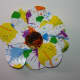 This splatter paint flower will be attached to a hair clip for my daughter.