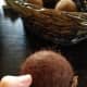 This dryer ball felted to the panty hose, making it impossible to get the panty hose off. To prevent this, I run a small load on a short cycle first, then remove the balls before running them on a 2 hour cycle.